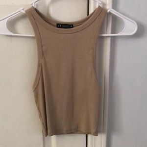 Zara beige tank top